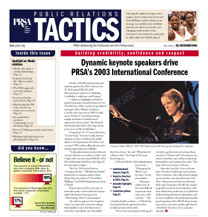 PRSA Tactics Magazine